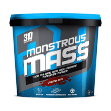 Load image into Gallery viewer, Mass Gainer 3D Nutrition Monstrous Mass [4.2kg] - NEW - Chrome Supplements and Accessories
