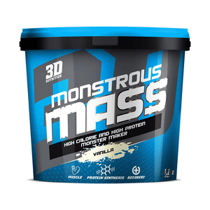 Mass Gainer 3D Nutrition Monstrous Mass [4.2kg] - NEW - Chrome Supplements and Accessories