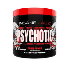 Load image into Gallery viewer, Stimulant Based Pre-Workout Insane Labz Psychotic [215g] - Chrome Supplements and Accessories
