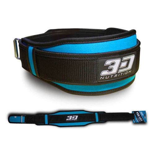 Belt 3D Nutrition Pro Lifting Belt [Blue] - Chrome Supplements and Accessories