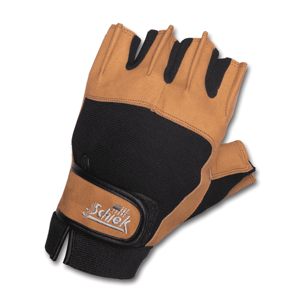Gloves Schiek Power Series Gloves - With Wrist Wraps [Black] - Chrome Supplements and Accessories