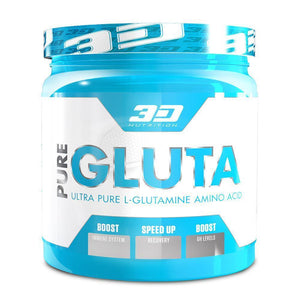 Glutamine 3D Nutrition Pure Gluta [300g] - Chrome Supplements and Accessories