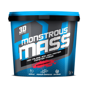 Mass Gainer 3D Nutrition Monstrous Mass [4.2kg] - NEW - Chrome Supplements and Accessories