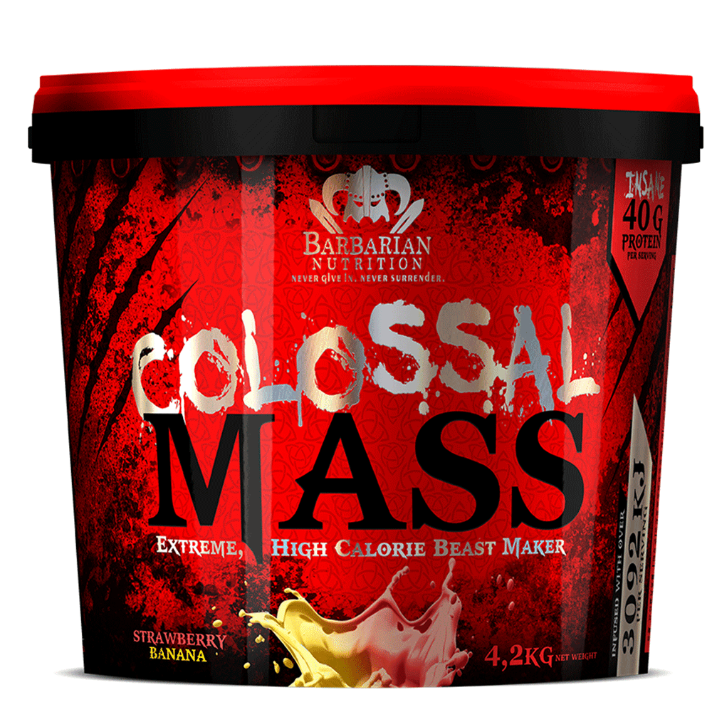 Mass Gainer Barbarian Nutrition Colossal Mass [4.2kg] - Chrome Supplements and Accessories