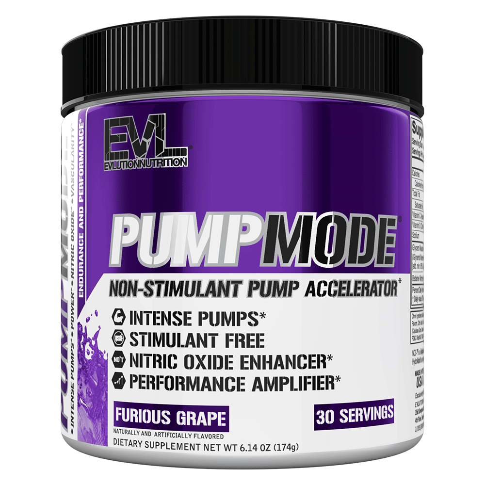 Nitric Oxide Booster EVLution Nutrition PumpMode [165g] - Chrome Supplements and Accessories