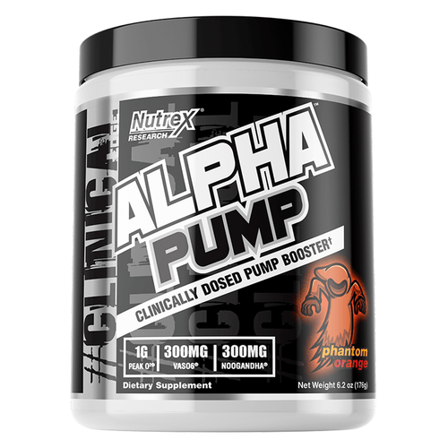 Nitric Oxide Booster Nutrex Alpha Pump [175g] - Chrome Supplements and Accessories