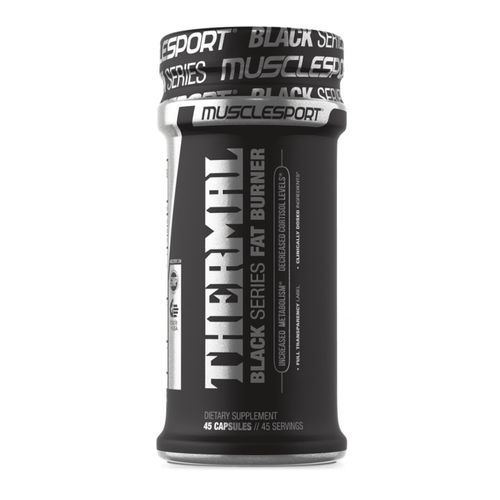 Stimulant Based Fat Burner MuscleSport Black Thermal [45 Caps] - Chrome Supplements and Accessories
