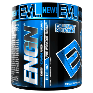 Stimulant Based Pre-Workout EVLution Nutrition ENGN [240g] - Chrome Supplements and Accessories