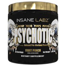 Load image into Gallery viewer, Stimulant Based Pre-Workout Insane Labz Psychotic Gold [200g]
