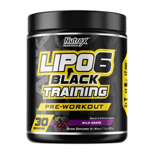 Load image into Gallery viewer, Stimulant Based Pre-Workout Nutrex Lipo 6 Black Training  [200g]
