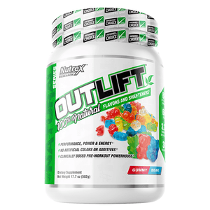Stimulant Based Pre Workout Nutrex Outlift Natural [502g] - Chrome Supplements and Accessories