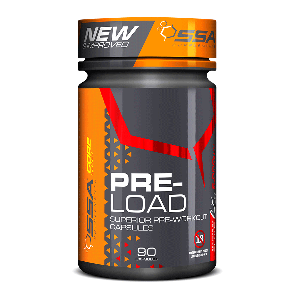 Stimulant Based Pre Workout SSA Pre-Load [90 Caps]