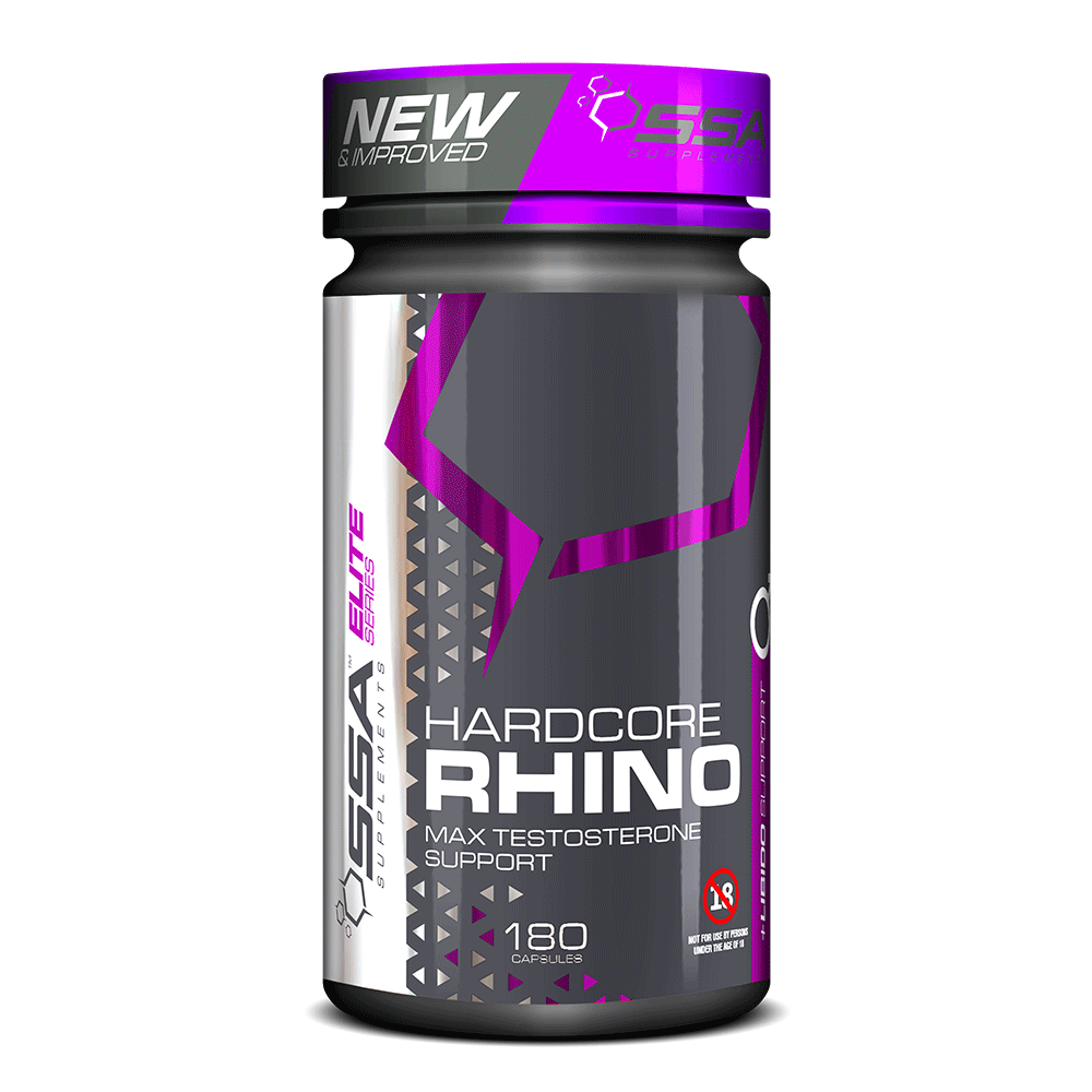 Testosterone Booster SSA Hardcore Rhino [180 Caps]